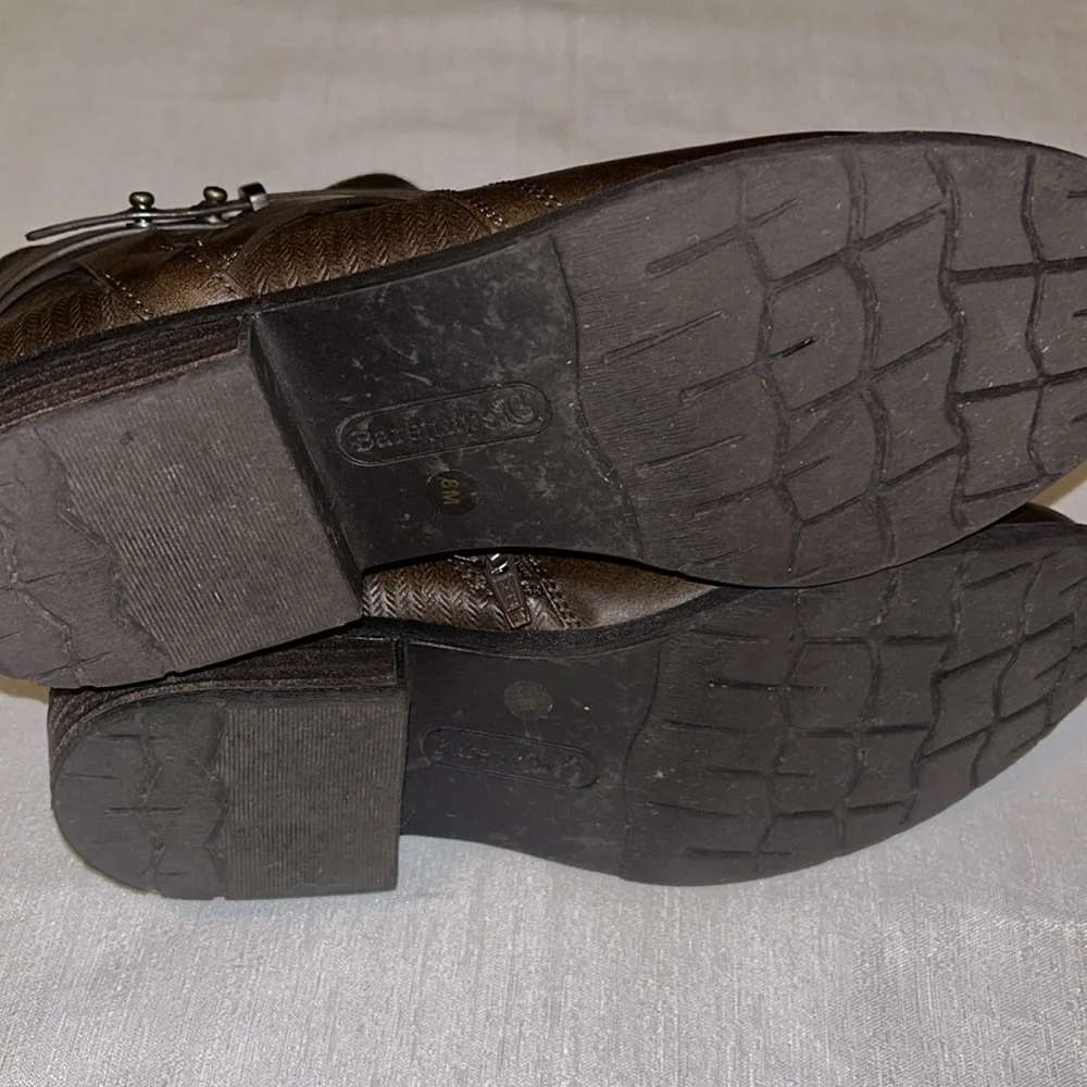 BareTraps Women’s Brown Ankle Booties w/ Design all along the side Size 8 - Picture 14 of 14